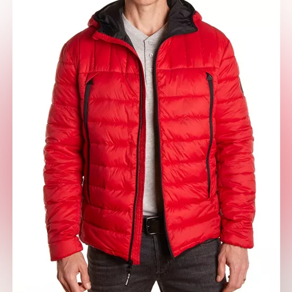 Men's Perry Ellis Red Puffer Jacket XL